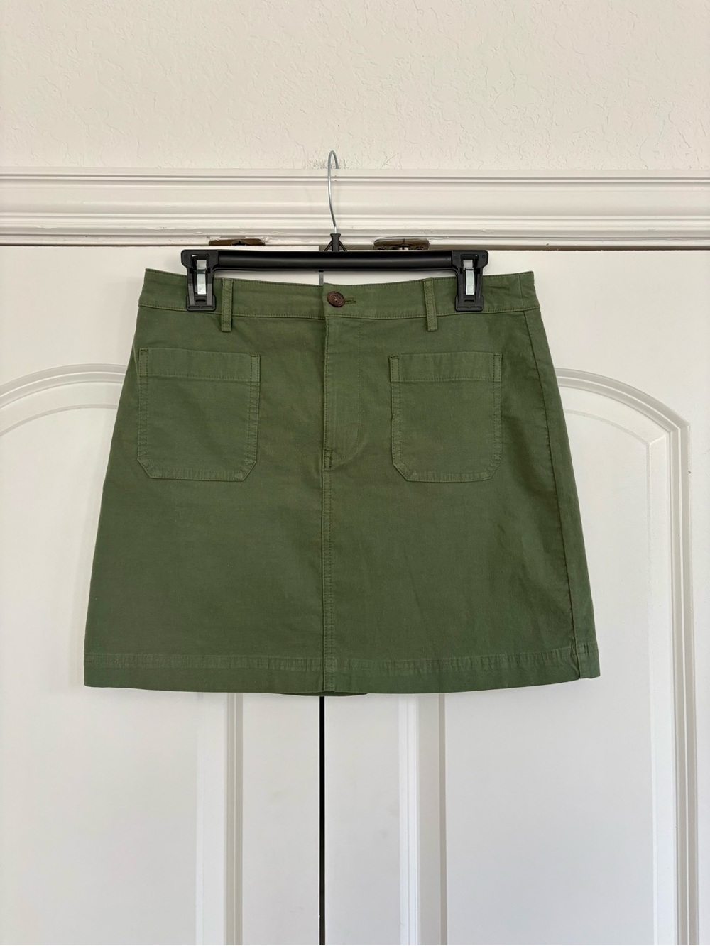 J.Crew Olive Utility Mini Skirt